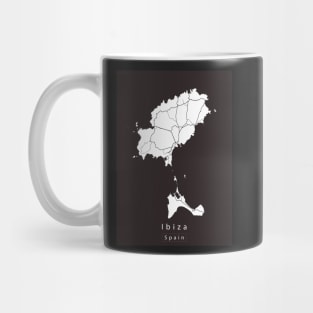 Ibiza Spain Island Map Mug